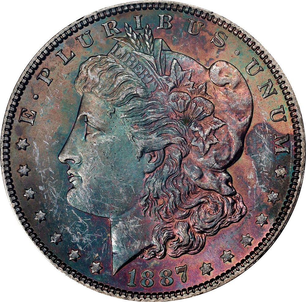 K*様 1887 Morgan Dollarモルガンダラー銀貨 MS63 PCG 1887 Morgan Silver Dollar. MS-63 PL (PCGS)., MS63PL - PCGS Auction