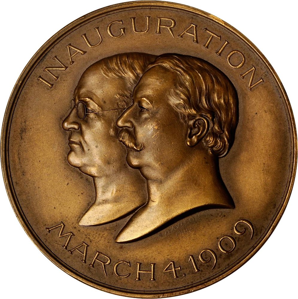 ウィリアム・ハワード・タフト 記念メダル 1909-1913 24K金メッキ William H. Taft 27th President Presidential Coin 1909-1913