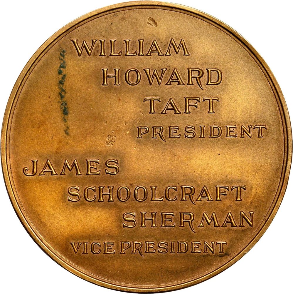 ウィリアム・ハワード・タフト 記念メダル 1909-1913 24K金メッキ William H. Taft 27th President Presidential Coin 1909-1913