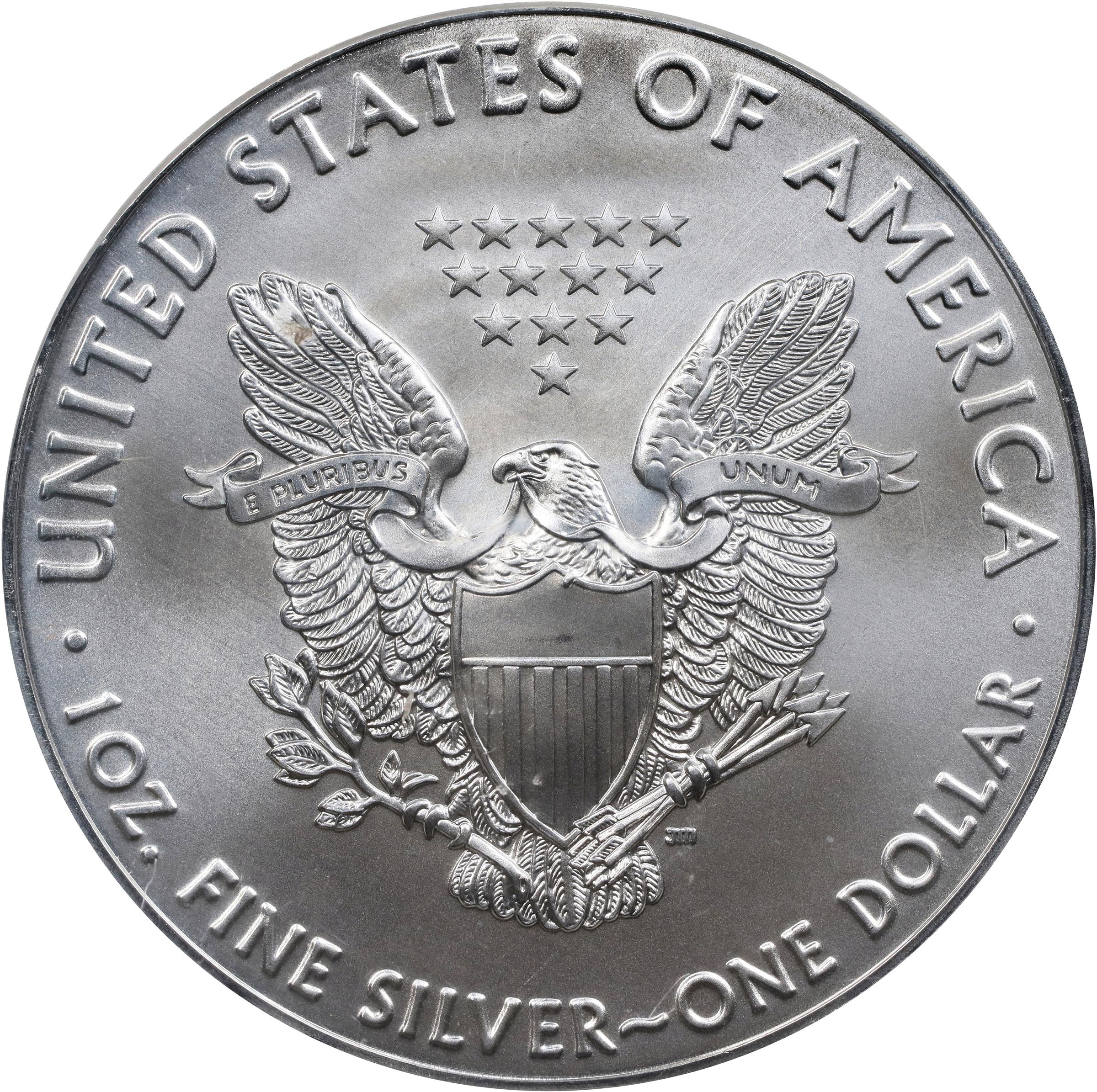 2020-(P) Silver Eagle. Emergency Production. First Day of Issue