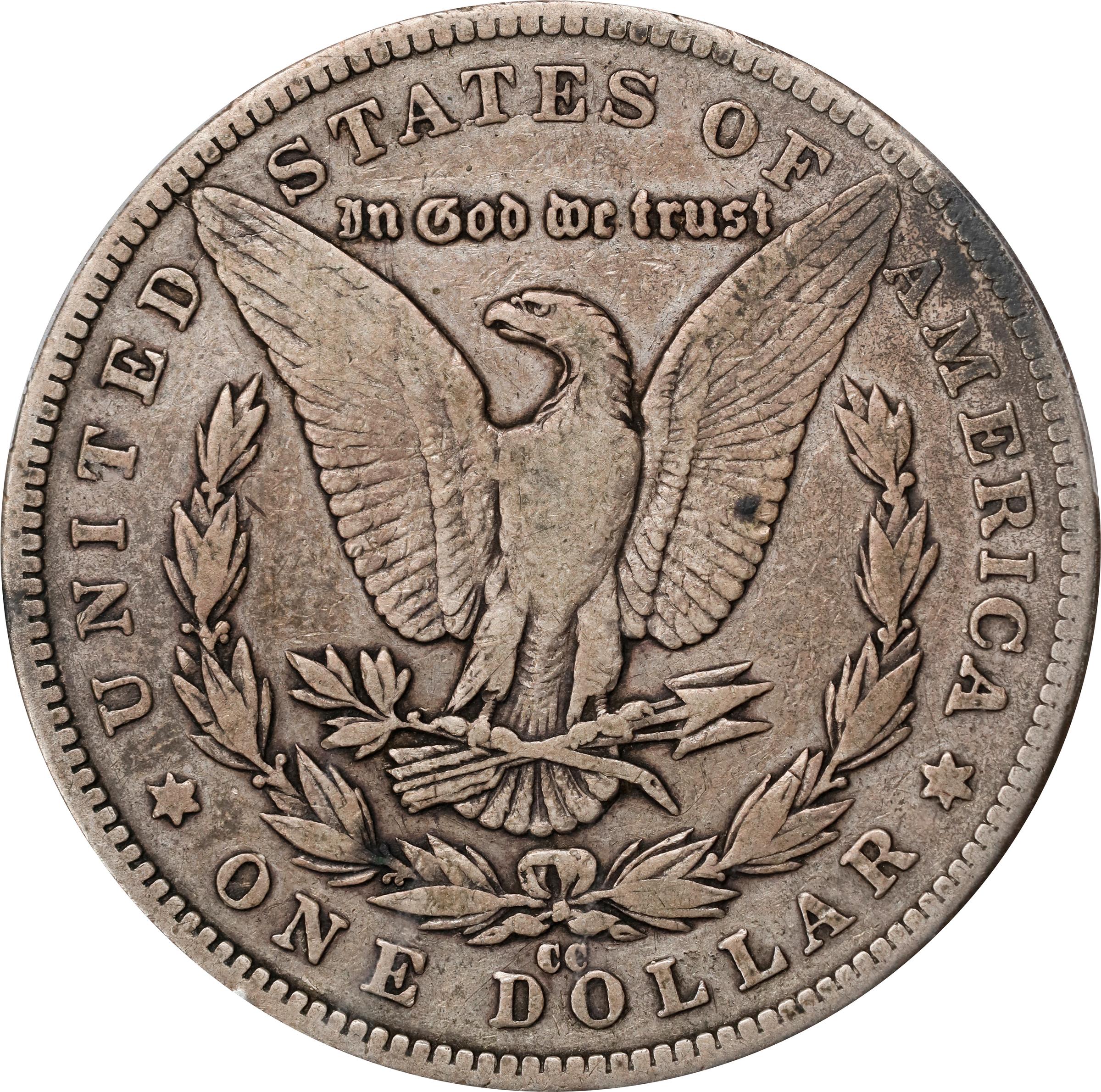 1889-CC Morgan Silver Dollar. Fine-15 (PCGS)., F15 - PCGS Auction