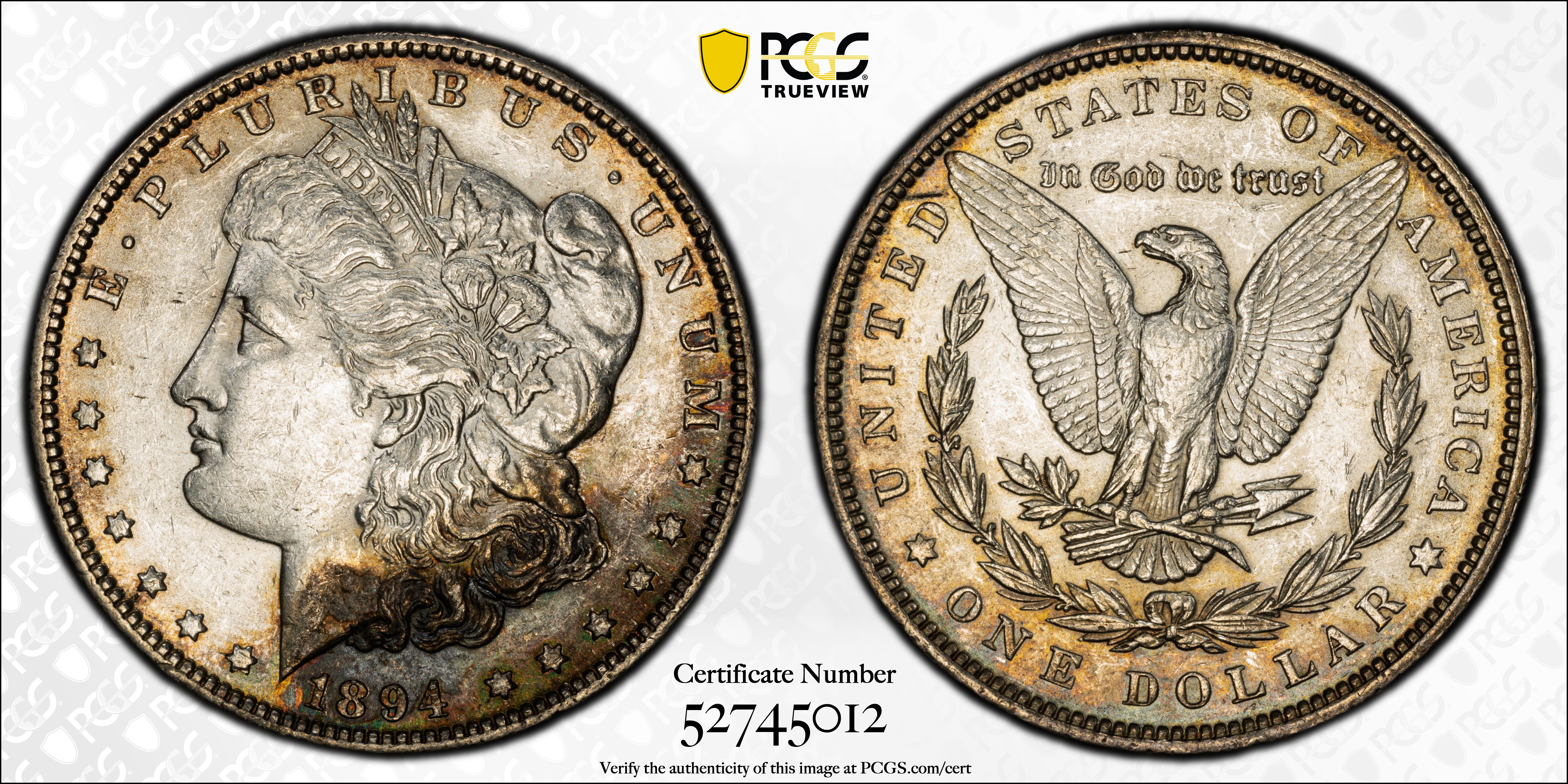 1894 Morgan Silver Dollar. AU-55 (PCGS)., AU55 - PCGS Auction Prices