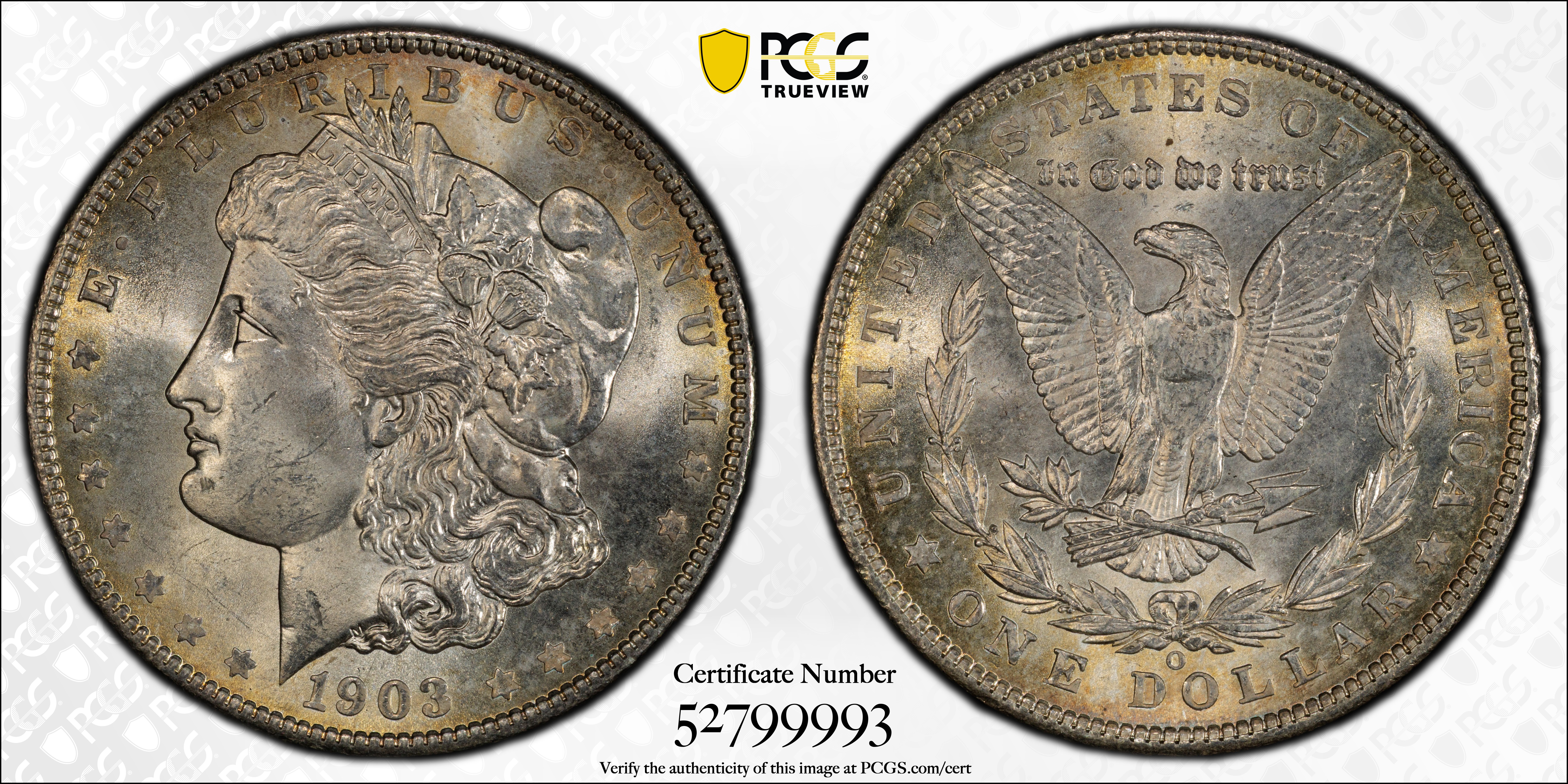 1903-O Morgan Silver Dollar. MS-64 (PCGS)., MS64 - PCGS Auction Prices