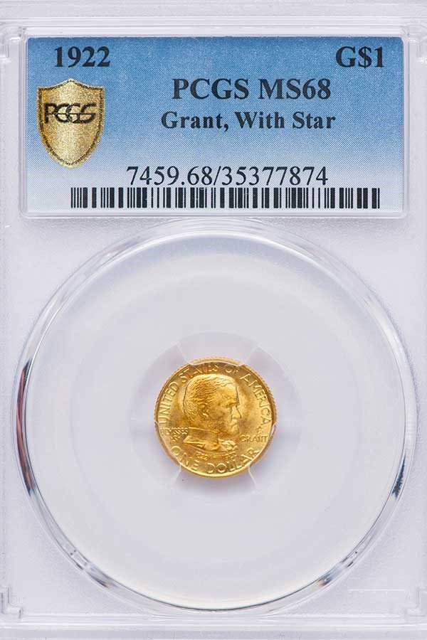 G$1 1922 GRANT WITH STAR. PCGS MS68, MS68 - PCGS Auction Prices