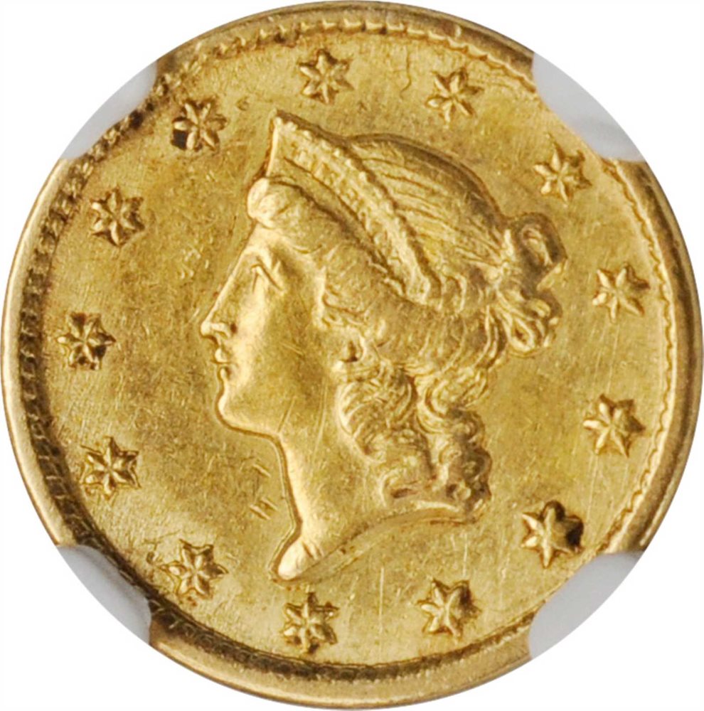 1851-C Gold Dollar. AU-58 (NGC)., AU58 - PCGS Auction Prices