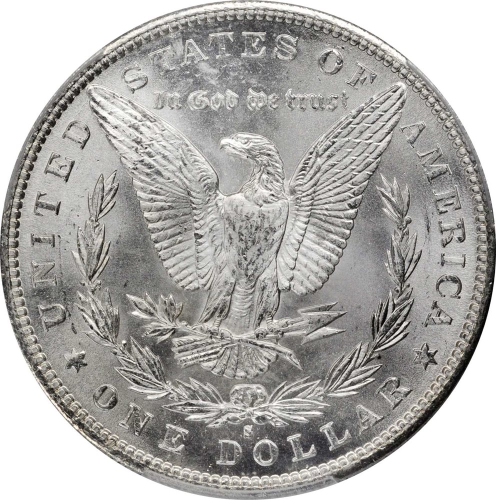1889-S Morgan Silver Dollar. MS-66+ (PCGS)., MS66+ - PCGS Auction