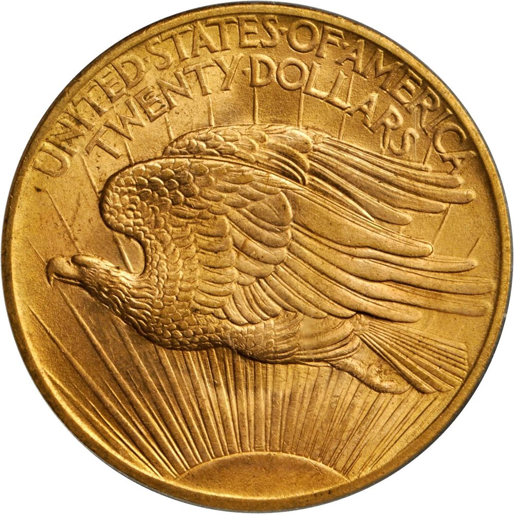 1908 Saint-Gaudens Double Eagle. No Motto. MS-69 (PCGS)., MS69